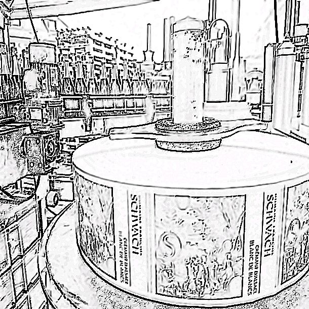 chaque bouteille est étiquettée: face avant, arrière, coiffe. Quelle parure.